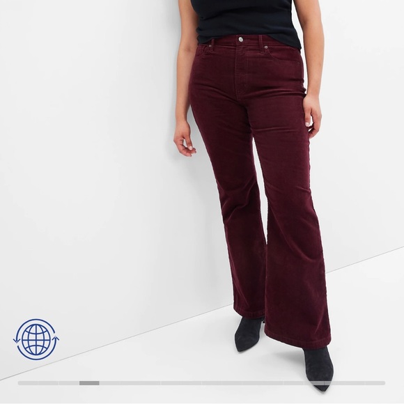 GAP Pants & Jumpsuits Bnwt Gap Womens Burgundy 7s High Rise Stretch